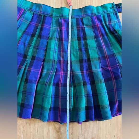 Rafaella Blue and Green Plaid Mini Skirt - Picture 5 of 5
